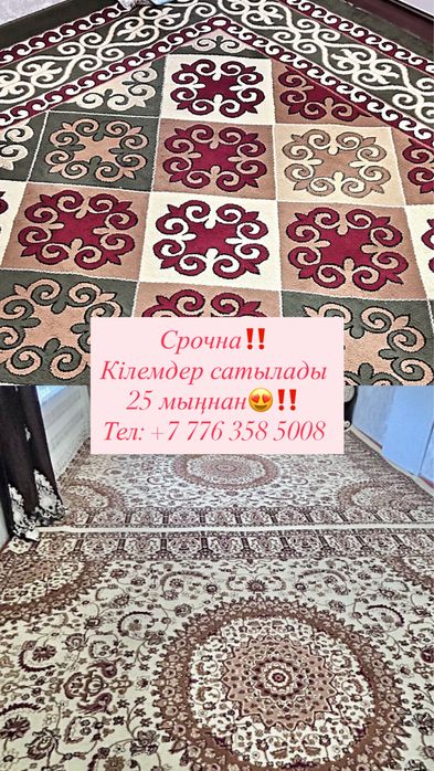 Гарниртур ,стол орындығымен , кілем ,телевизор
