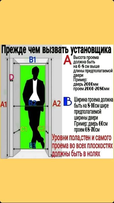 Установка дверей +замок