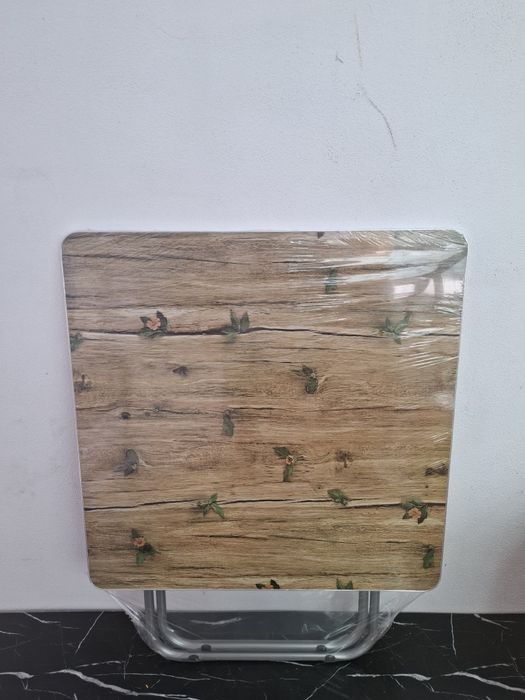 Masa plianta imitație lemn rotunda 80x80 și pătrată 80x80