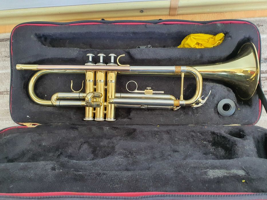 Trompeta Alysee TR-6333 placata cu aur si argint