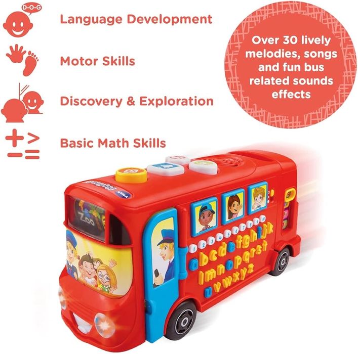 Vtech Bus 2,3,4+г. Образователна игра на Английски