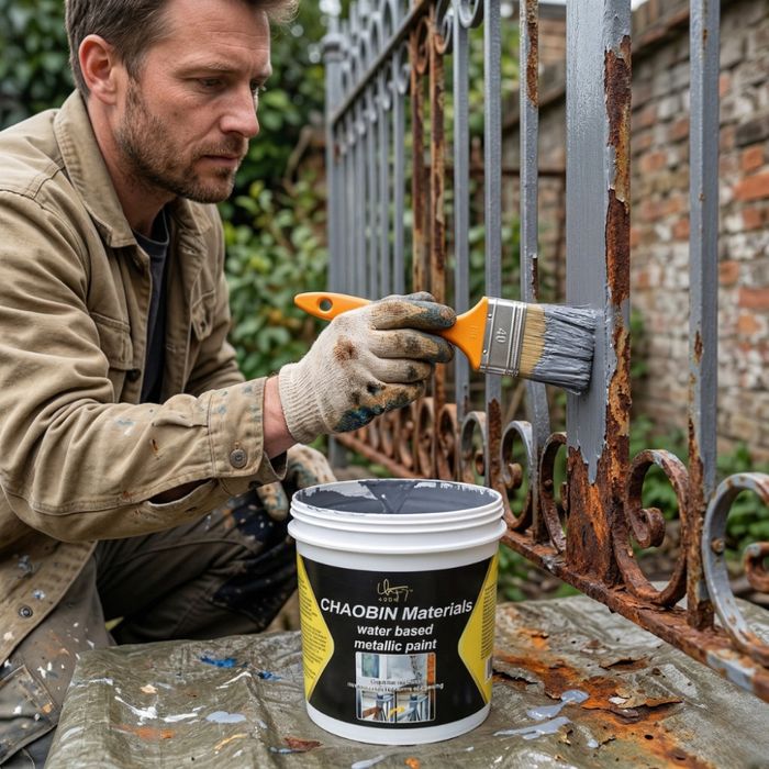 Водоустойчива метална боя за бързо премахване на ръжда - кремообразна