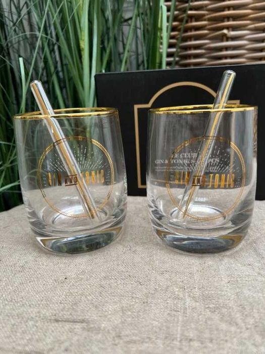 Продавам чаши за джин с бъркалка Le Club Gin & Tonic Set Rivièra Maiso