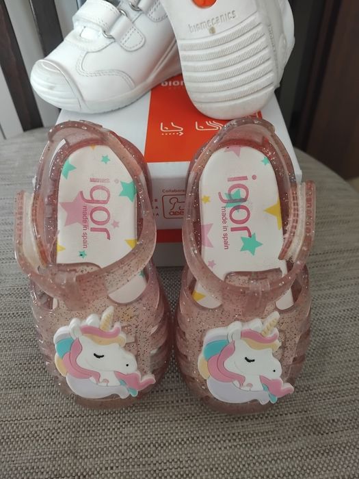 Детски обувки за прохождане Biomecanocs 19 + подарък сандали