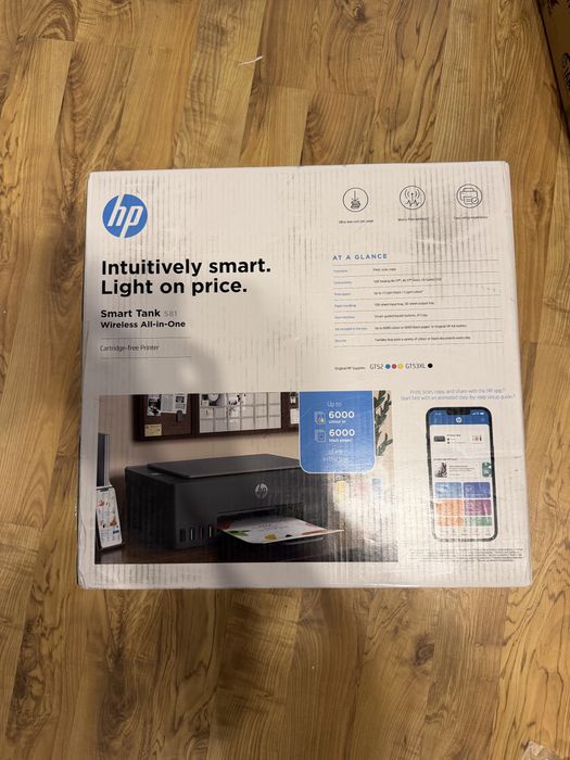 Multifunctional inkjet color CISS HP Smart Tank 581 All-in-One, USB, Wireless, Apple AirPrint, Garantie 24 de Luni