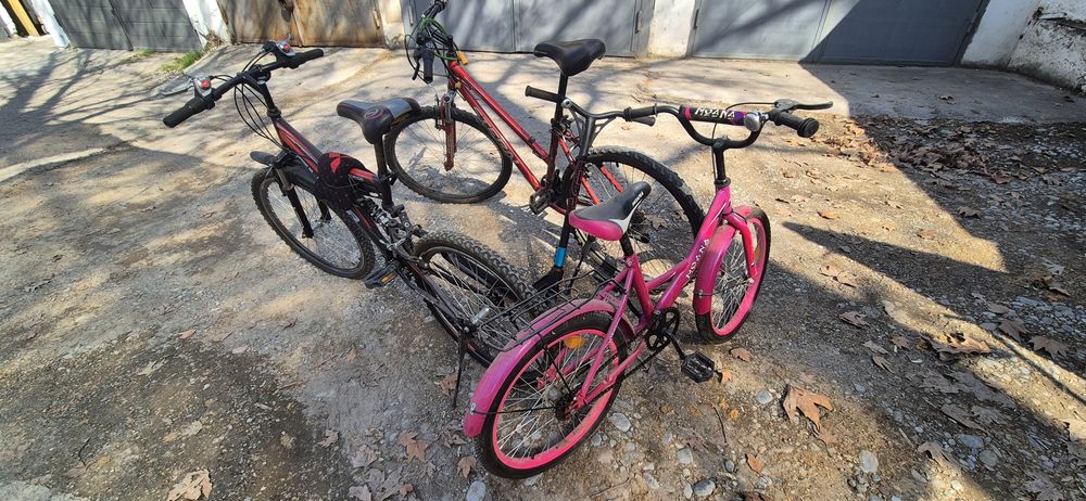 3 велосипеды + 1 самокат