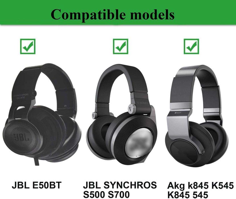Set 2 bureti pentru casti - AKG / Audio-Technica / Denon / JBL / Panasonic Technics / Pioneer / Rapoo / Razer / Sony / Sennheiser - Piele ecologica