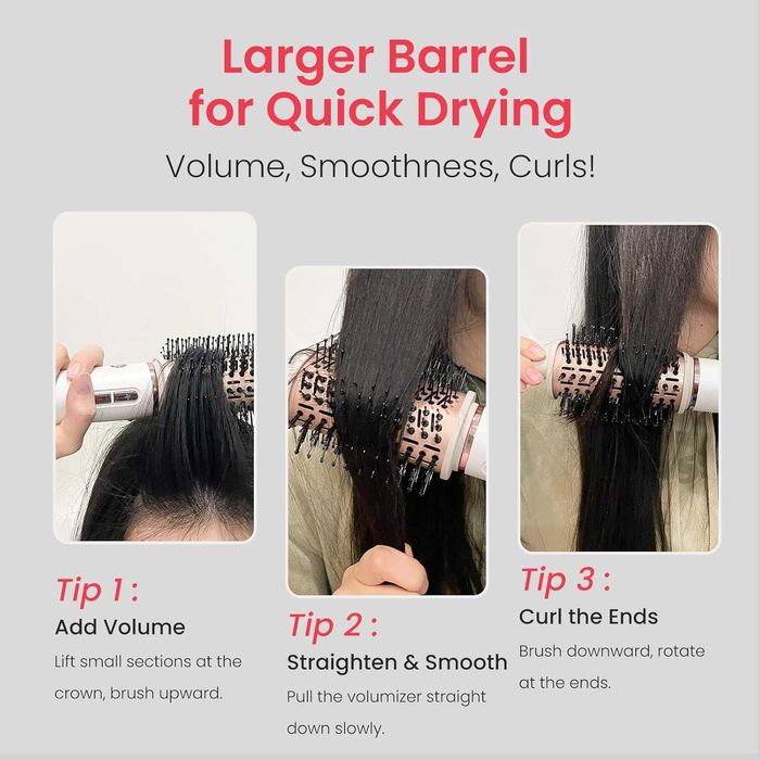 MAXGROOM  Четка за коса с горещ въздух