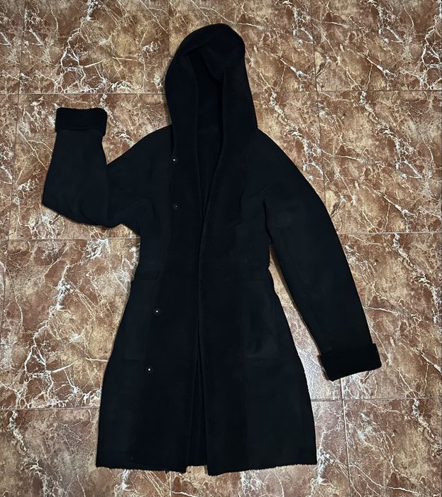 Двулицево палто велур и пух