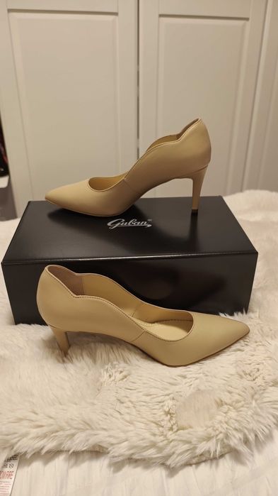 Pantofi Guban noi, piele