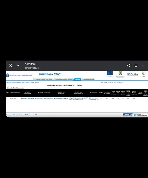 Meditatii matematica si limba si literatura romana
