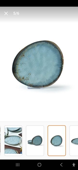 Керамични чинии за торта 23.см 6бр.