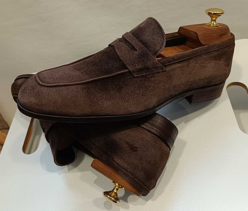 Pantofi loafer penny 40 40.5 de lux Mc Finlay piele naturala moale