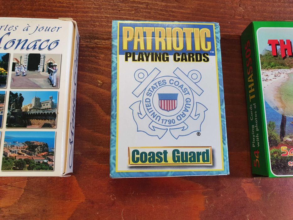 Тематични карти за игра. Monaco, Patriotic, Thassos По 10лв./бр.