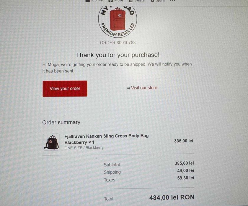 Geanta Fjallraven Kanken Sling Cross Body Bag Blackberry (ORIGINALA)