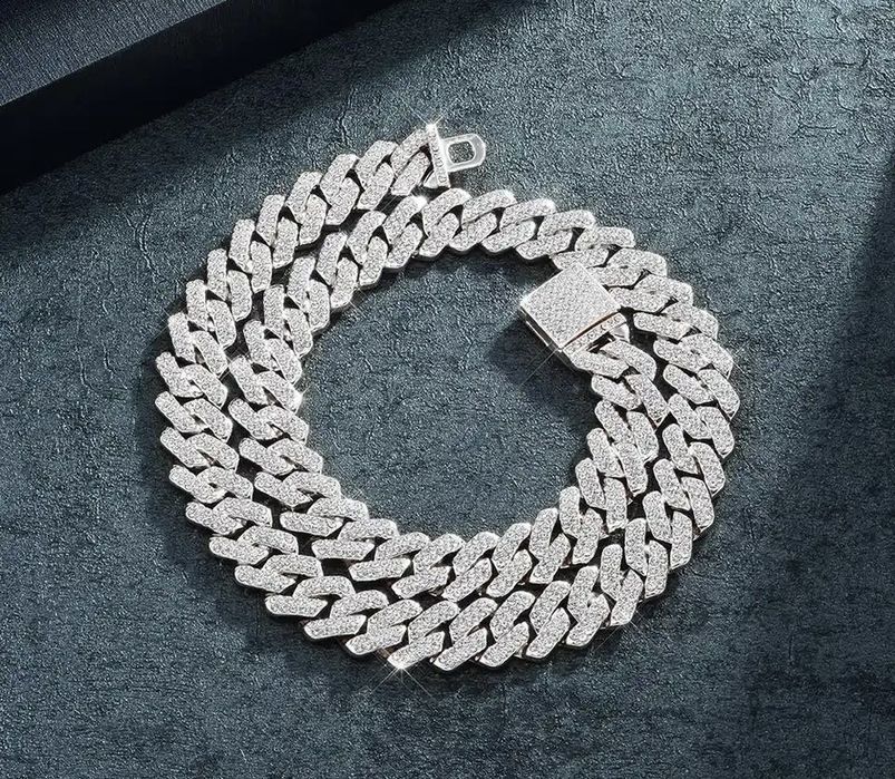 Cuban Lant Colier Diamante Electra