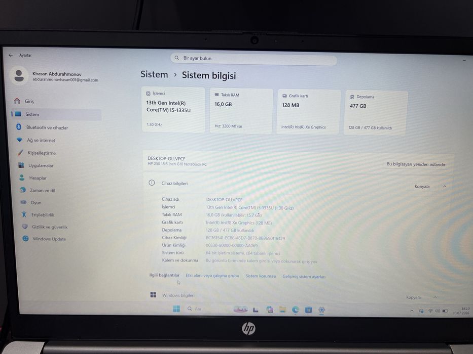 HP 250 G 10 notebook