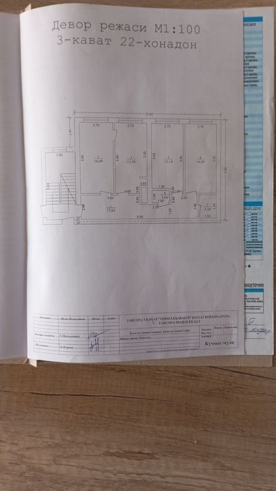 Fargona shahar Istiqlol stadion to'g'risida 3 xonali 3 etaj