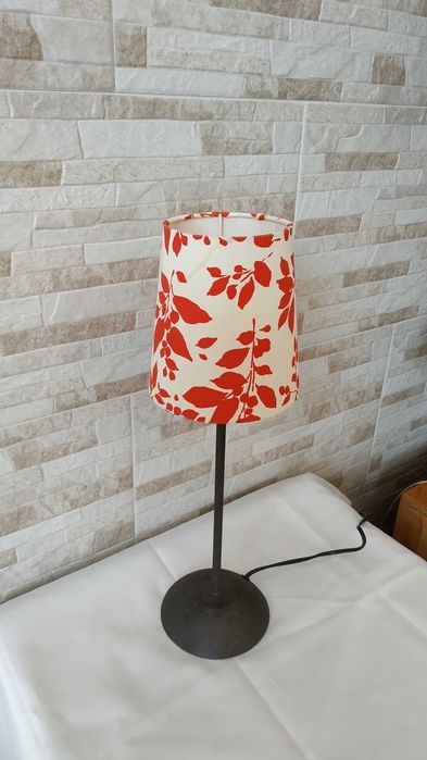 Стара метална нощна лампа - настолна лампа