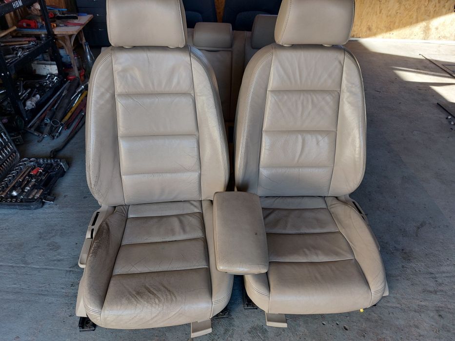 Set interior piele crem cu bancheta fixa AUDI A6 C6 4F BELRIN