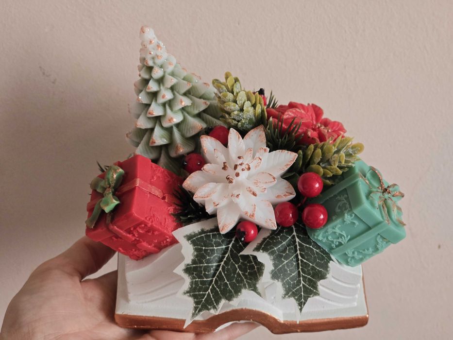 Коледна звезда от сапун