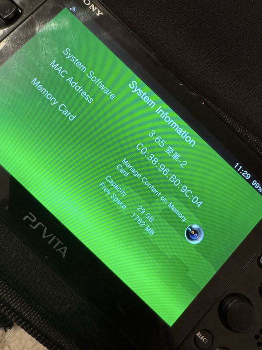 Ps vita model PCH-2016 MODAT