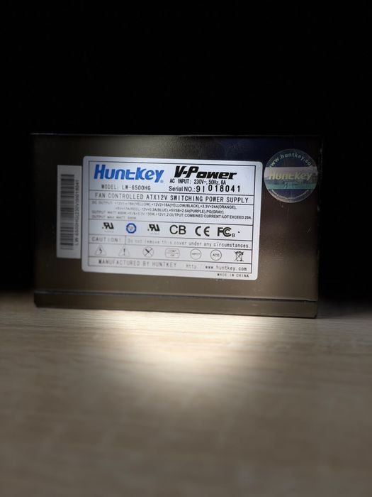 Блоки питания для ПК 500W 600W 700W Huntkey AeroCool