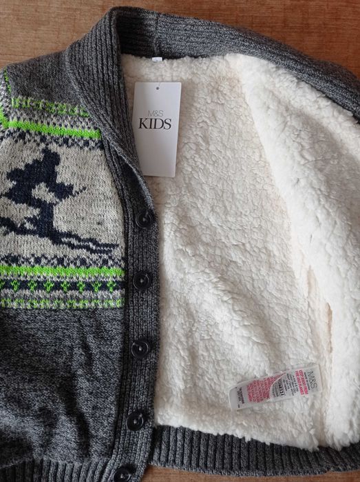Чисто нова с етикет - детска жилетка Marks and Spencer - 116 см/4-5 г.