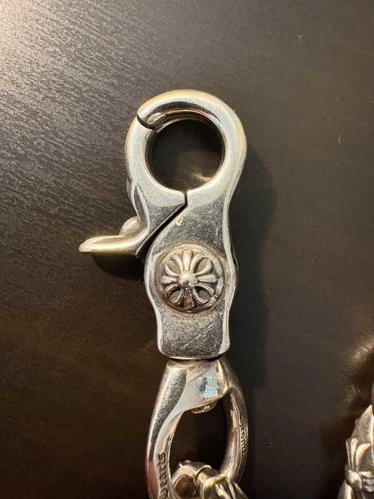 Chrome Hearts Fancy Cuban Link Silver Wallet Chain