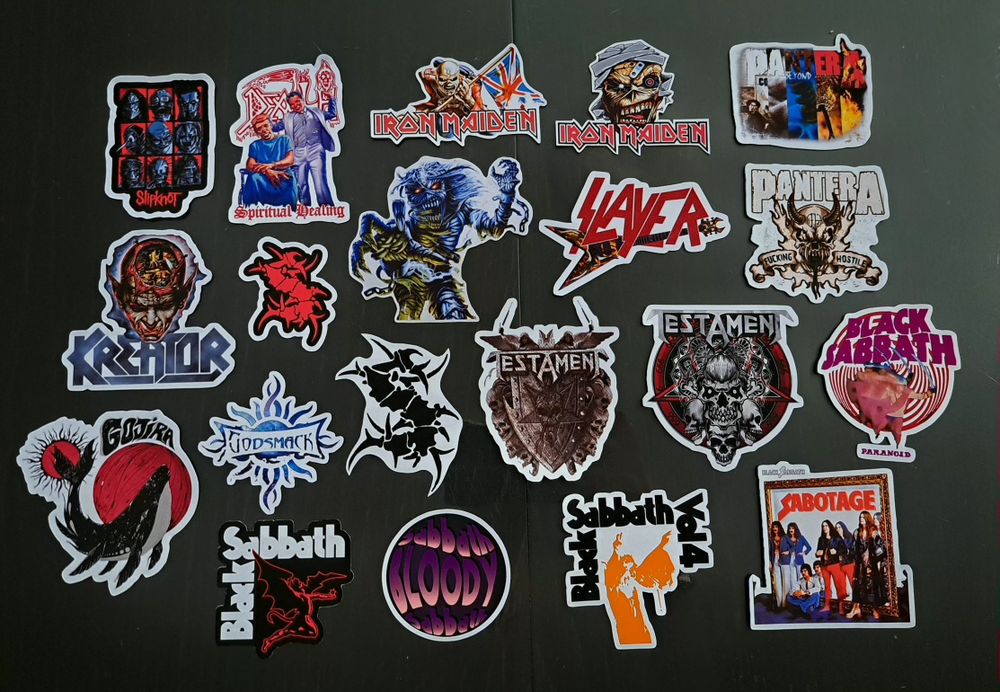 Рок/Метъл декорации за лаптоп/китара