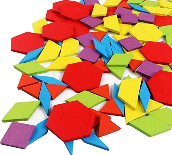 НАМАЛЕНИЯ С 55% ! 155 ч. ХИТ Дървен пъзел конструктор мозайка строител