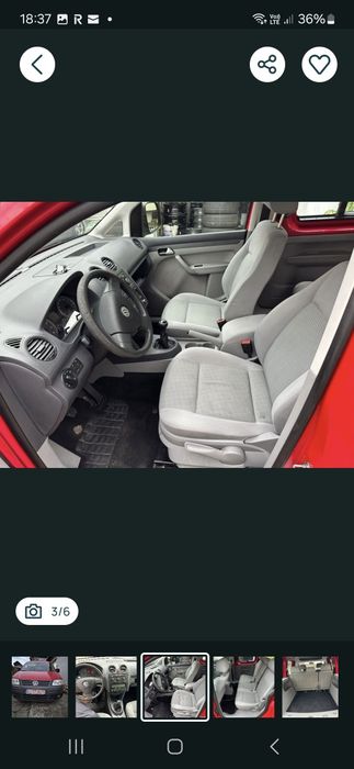 Vw caddy  1,4 benzina  din 2009