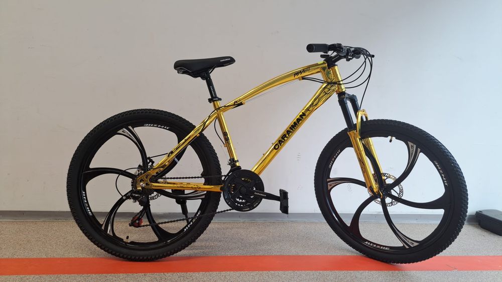 Bicicleta 26-CR cu Jante Aliaj, Auriu