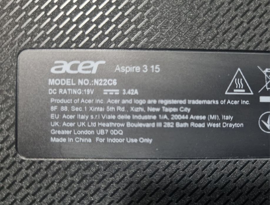 Laptop Acer Aspire 3 15 A315-44P-R5AZ Ryzen 75700U 16gb 1tb ssd