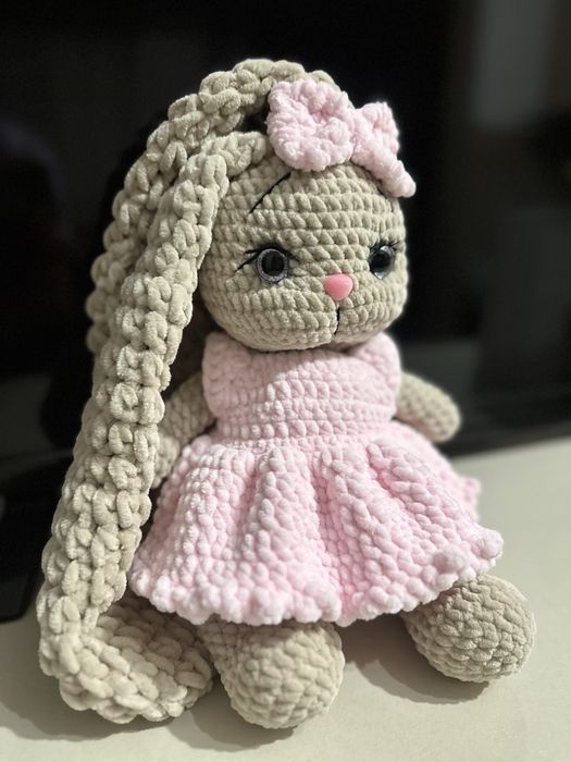 Зайче плетено на една кука