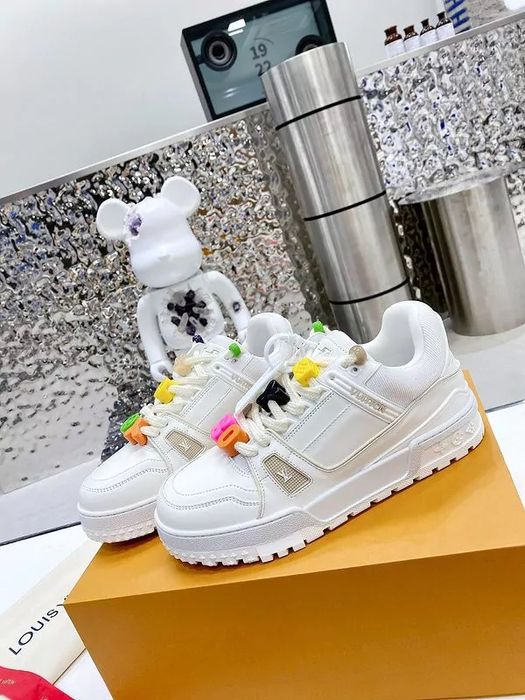 Adidasi Louis Vuitton Maxi White LV skate trainer
