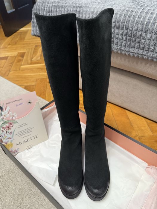 Cizme piele intoarsa Musette