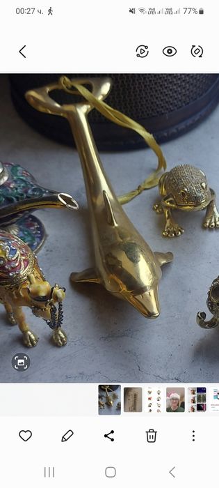 Лот от месингови фигури