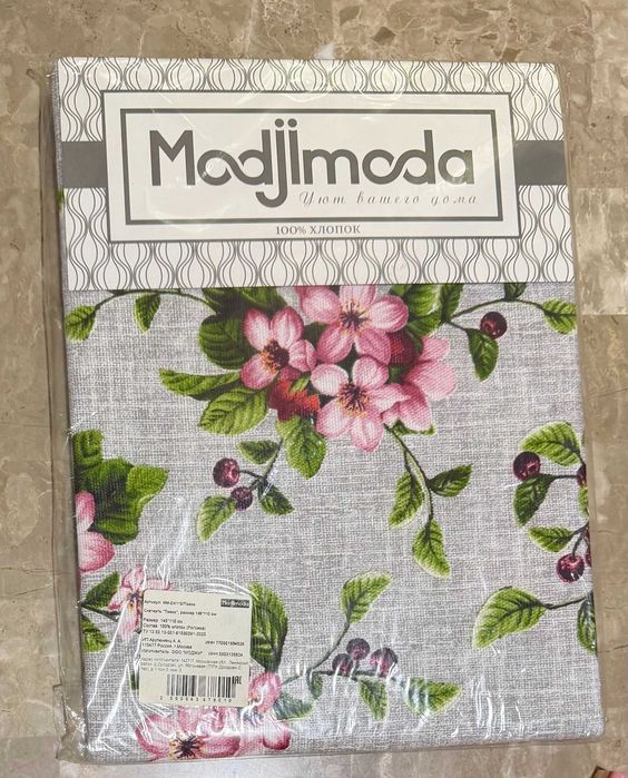 Скатерть Modjimoda «Токио» 145×110 см | 100% хлопок | Новая