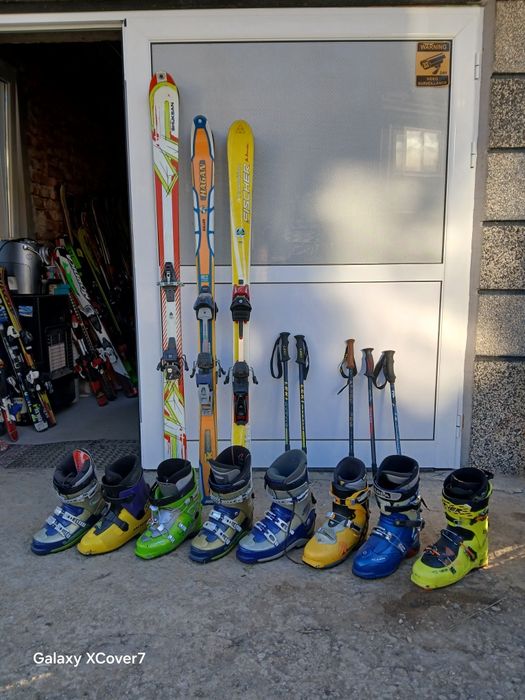 туринг ски (панти),Динафит точкови автомати,туринг обувки,комбинирани