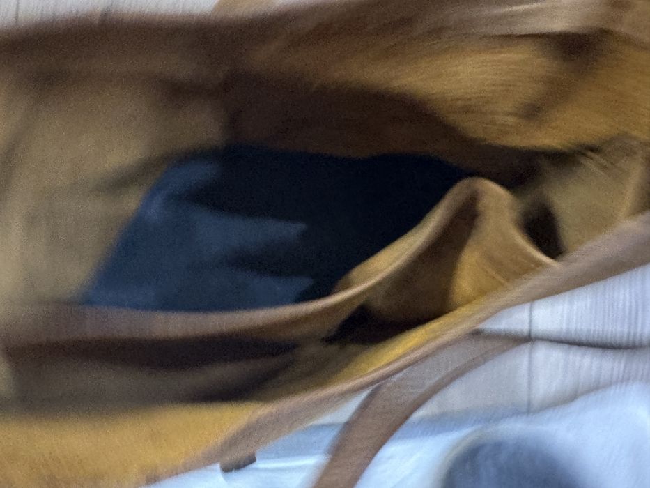 Кожена чанта кафяво/ черно