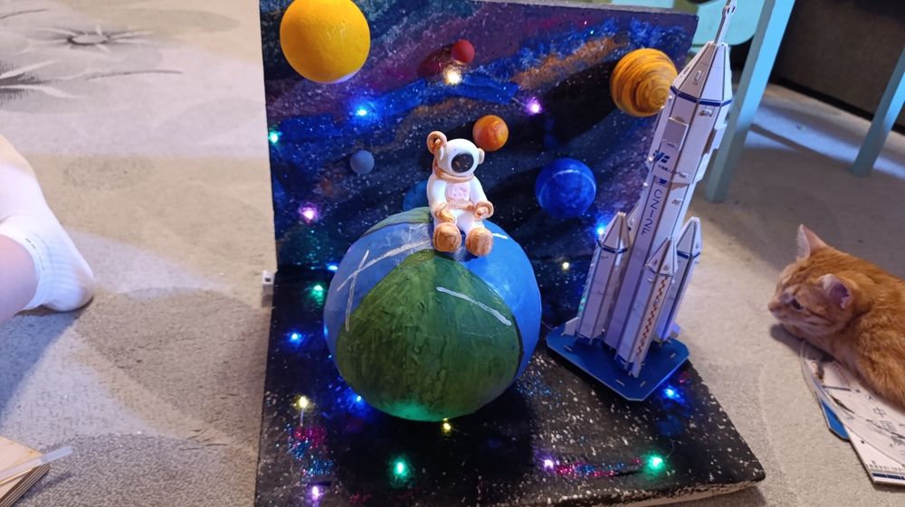 Поделка космос  .