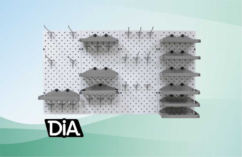 Панель перфорированная, настенная, для магазина и склада kapp