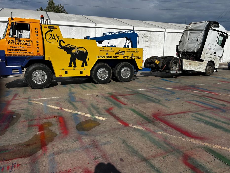 Tractari camioane Recuperator Autoutilitare Recovery Platforma Auto