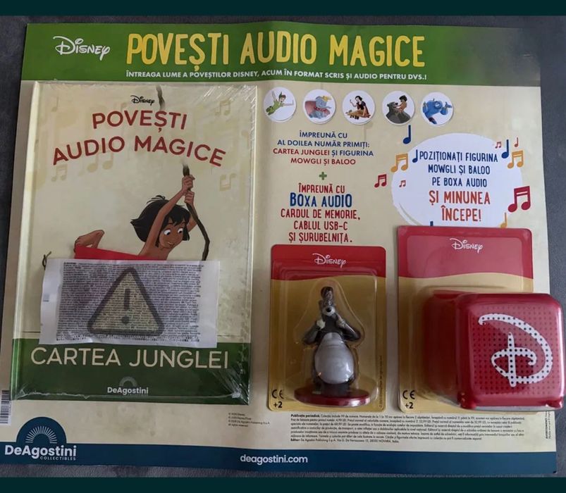 Vând Boxa, Figurină + volumul Cartea Junglei