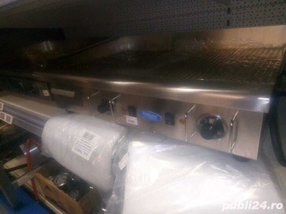 Grill gratar plita-electric 80x50cm 4,4kw neted striat inox