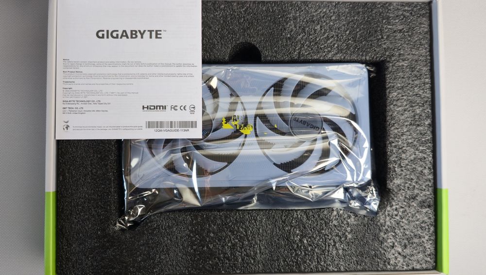 Видео карта Gigabyte Eagle White RTX 5060 8GB GDDR7 Nvidia GeForce