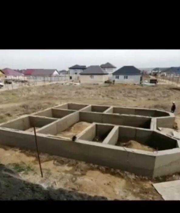 Заливка фундамент