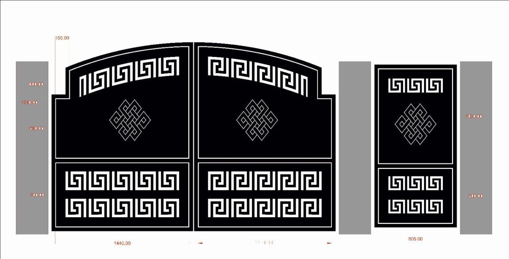 Porti si garduri din tabla decupata