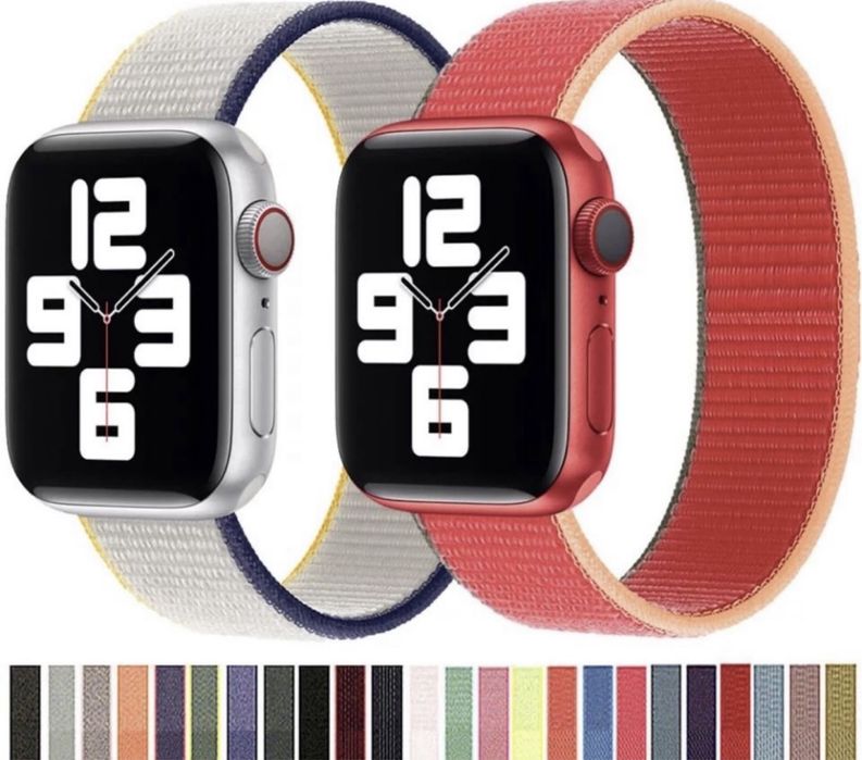 Curea Husa Folie Bracelet Nylon Sintetic Compatibila Ceas Apple Watch